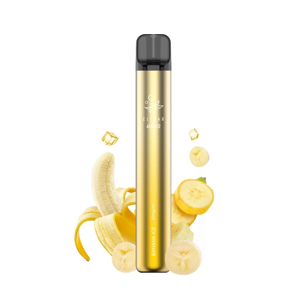 Tigara unica folosinta ELFBAR V2 600 PUFF - Banana Ice 20mg