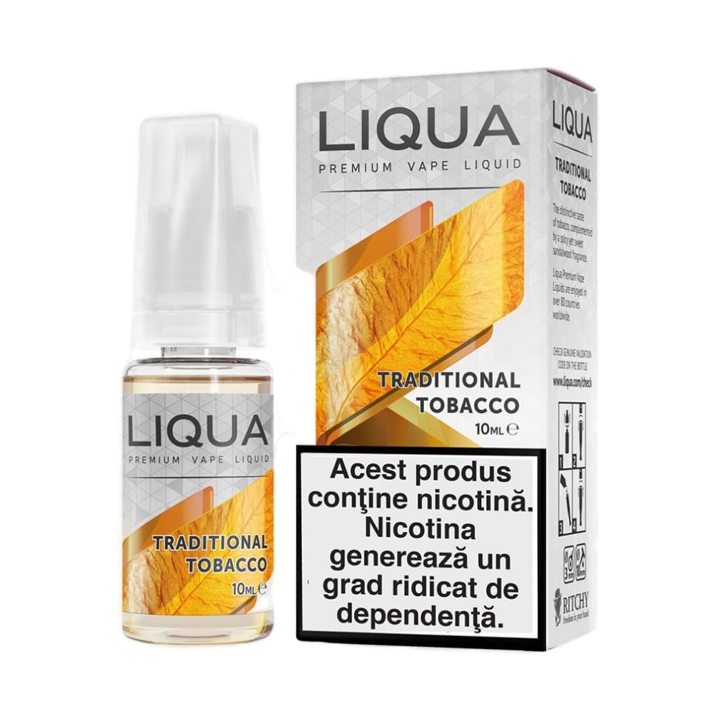 Lichid cu nicotina LIQUA Elements - Traditional Tobacco - 10ml - 18mg