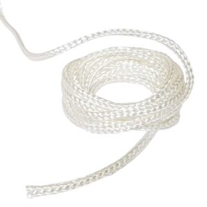 Snur Silica fibra de sticla impletit 1Metru, Alb, 4mm