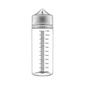 Sticla plastic gradata Chubby Gorilla 120 ml - Alb