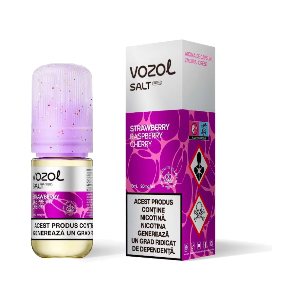 Lichid Vozol Prime Strawberry Raspberry Cherry 10ml 20mg